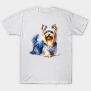 Silky Terrier Watercolor - Beautiful Dog T-Shirt